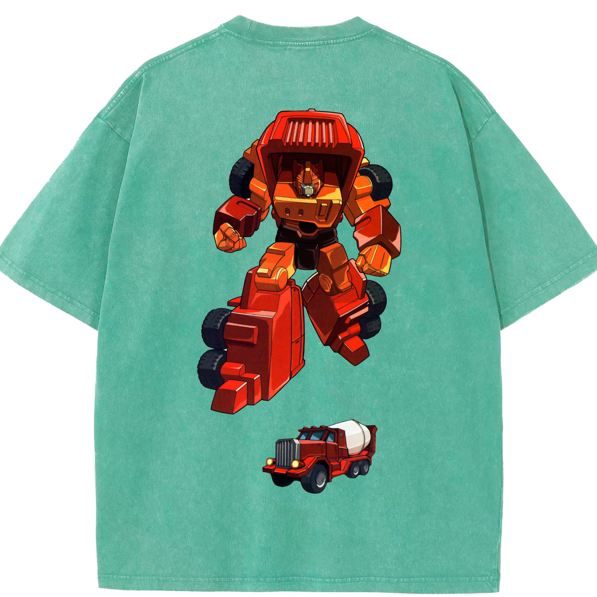 （画像用）  綿100% ヴィンテージ風 半袖Tシャツ（背面プリント）